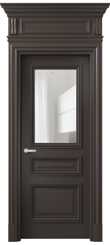 Дверь межкомнатная Antique 7304 Бук антрацит Рифлёное стекло "Дюна", триплекс, 8 мм КЭП + Объёмный фриз + Карниз БАН Цена 73199 ₽ Наличники уже входят в базовый комплект. Фабрика дверей Волховец 8 (800) 551 43 19 Межкомнатная дверь Antique 7304 Бук антрацит Рифлёное стекло "Дюна", триплекс, 8 мм Цена 73199 ₽ | Volhovec