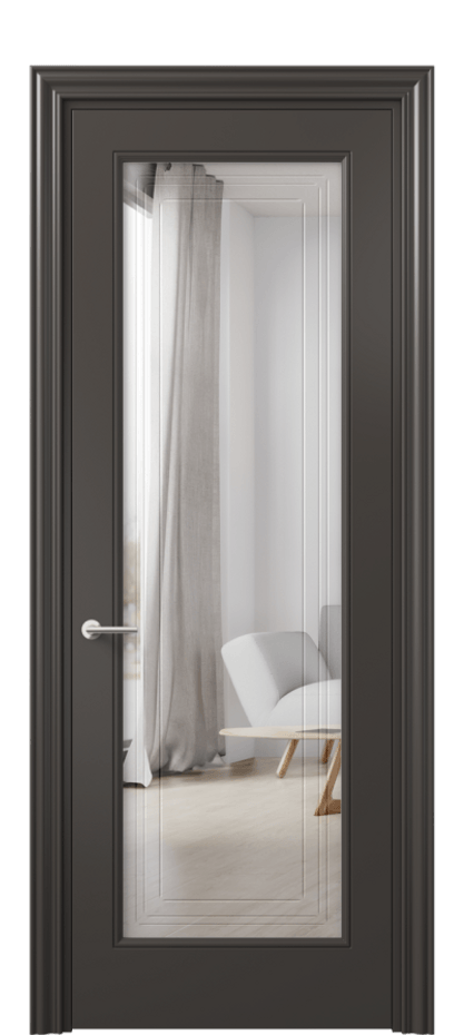 Дверь межкомнатная Mascot 8400 Матовый антрацит Двустороннее зеркало с гравировкой "Грани"», триплекс, 7 мм Фигурный наличник МАН Цена 63679 ₽ Наличники уже входят в базовый комплект. Фабрика дверей Волховец 8 (800) 551 43 19 Межкомнатная дверь Mascot 8400 Матовый антрацит Двустороннее зеркало с гравировкой "Грани"», триплекс, 7 мм Цена 63679 ₽ | Volhovec