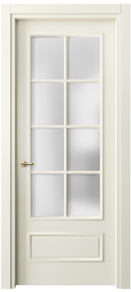 Межкомнатная дверь Paris 8112 Матовый молочно-белый Сатинированное стекло Цена 57919 ₽| Volhovec
