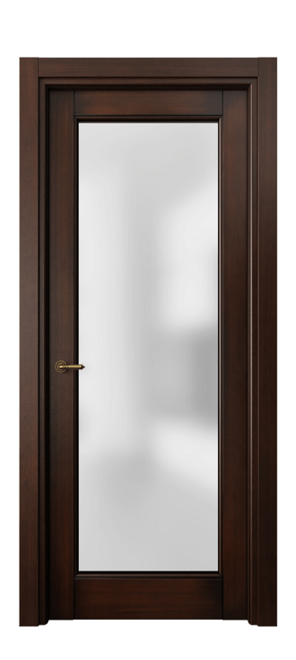 Межкомнатная дверь Toscana Litera 6300 Бук тёмный с патиной Сатинированное стекло Цена 83119 ₽ | Volhovec