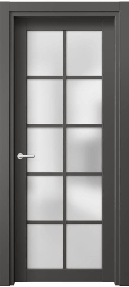 Дверь межкомнатная Neo 2106 ПЭТ графитовый Сатинированное стекло Гладкий классический наличник ПЭГФ Цена 26959 ₽ Наличники уже входят в базовый комплект. Фабрика дверей Волховец 8 (800) 551 43 19 Межкомнатная дверь Neo 2106 ПЭТ графитовый Сатинированное стекло Цена 26959 ₽ | Volhovec