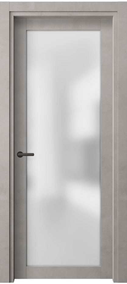 Межкомнатная дверь Neo 2102 Леон серебро Сатинированное стекло Цена 33359 ₽ | Volhovec