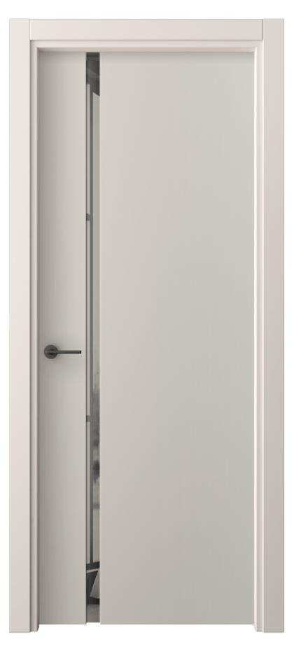 Межкомнатная дверь Freedom 4222 ПЭТ светло-серый Двустороннее серое зеркало, триплекс, 8 мм  Цена 30479 ₽ | Volhovec