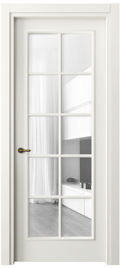 Дверь межкомнатная Paris 8102 Матовый жемчужный Прозрачное стекло, 4 мм Гладкий наличник МЖМ Цена 57919 ₽ Наличники уже входят в базовый комплект. Фабрика дверей Волховец 8 (800) 551 43 19 Межкомнатная дверь Paris 8102 Матовый жемчужный Прозрачное стекло, 4 мм Цена 57919 ₽| Volhovec