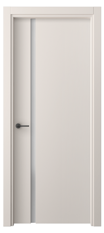 Межкомнатная дверь Freedom 4222 ПЭТ тёплый-белый Сатинированное стекло Цена 28879 ₽ | Volhovec