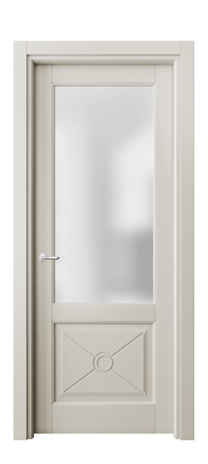 Межкомнатная дверь Toscana Litera 6362 Бук облачный серый Сатинированное стекло Цена 80319 ₽ | Volhovec