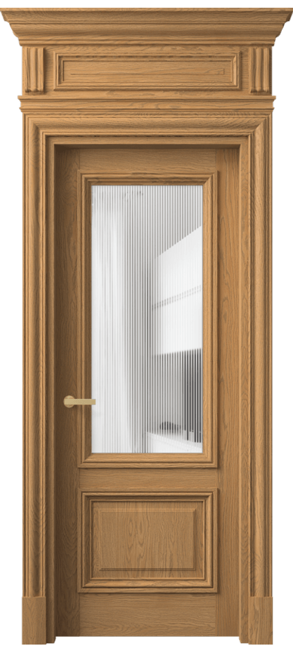 Дверь межкомнатная Antique 7302 Дуб пшеничный матовый Рифлёное стекло "Дюна", триплекс, 8 мм КЭП + Объёмный фриз + Карниз ДПШ.М Цена 114239 ₽ Наличники уже входят в базовый комплект. Фабрика дверей Волховец 8 (800) 551 43 19 Межкомнатная дверь Antique 7302 Дуб пшеничный матовый Рифлёное стекло "Дюна", триплекс, 8 мм Цена 114239 ₽ | Volhovec