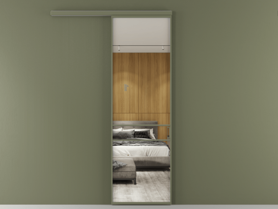 Перегородка Formato вдоль стены одностворчатая #VENDORCODE# #FURNISH# #GLASS# Цена #PRICE# #CURRENCY#  | Volhovec