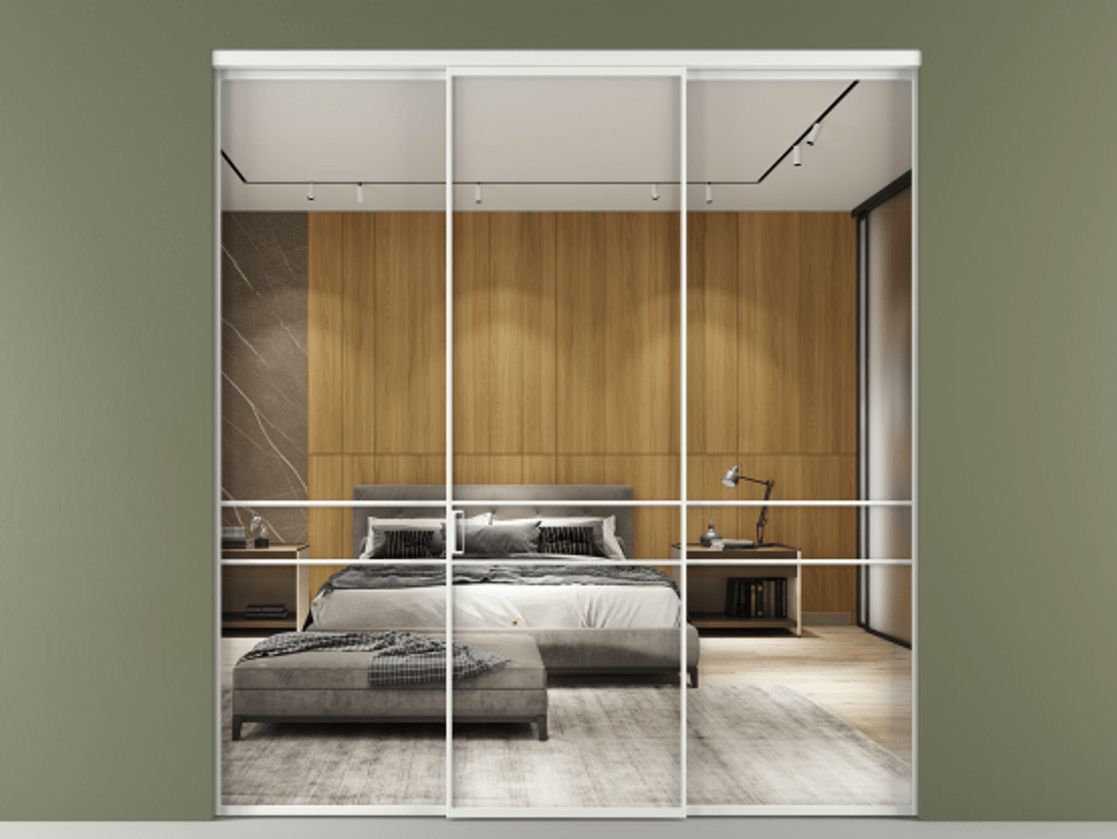 Перегородка Formato внутри проёма трёхстворчатая АЛПР 040.02 Алюминий белоснежный Двустороннее зеркало, триплекс 6 мм, триплекс 6 мм. Цена 276600 ₽ 1. Полотно 3 шт. (800/2100 мм)
2. Комплект установки раздвижной системы
3. Базовый комплект фурнитуры
4.Ручка RONDO. Фабрика дверей Волховец 8 (800) 551 43 19 Перегородка Formato внутри проёма трёхстворчатая АЛПР 040.02 Алюминий белоснежный Двустороннее зеркало, триплекс 6 мм, триплекс 6 мм Цена 276600 ₽ | Volhovec