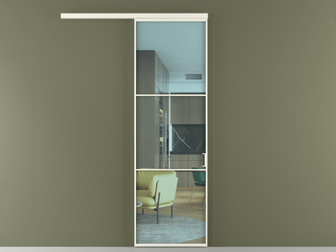 Перегородка Formato вдоль стены одностворчатая #VENDORCODE# #FURNISH# #GLASS# Цена #PRICE# #CURRENCY#  | Volhovec