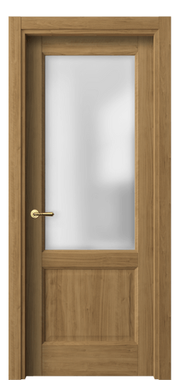 Дверь межкомнатная 1422 ГОР САТ. Цвет Грецкий орех. Материал Ламинатин. Коллекция Galant. Картинка.