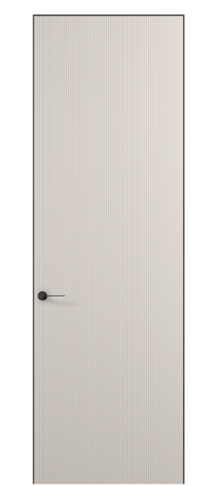 Дверь межкомнатная АКП 0010 ПЭРТБ. Цвет ПЭТ рифленый Теплый белый. Материал Рифленый ПЭТ. Коллекция Планум Про. Картинка.