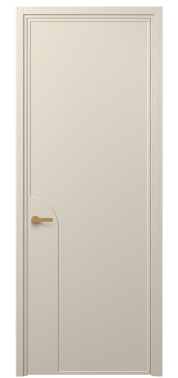 Дверь межкомнатная 8605 МБСР. Цвет Матовый бежево-серый. Материал Гладкая эмаль. Коллекция Frame. Картинка.