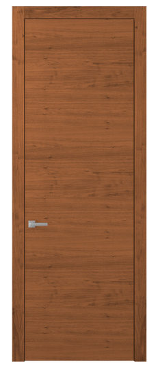 Дверь межкомнатная 0010 ОМДМ. Цвет Орех медный матовый. Материал Шпон Naturwood. Коллекция Planum. Картинка.