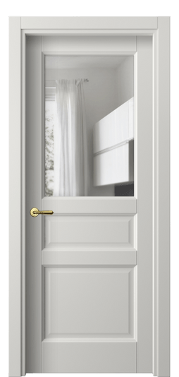 Межкомнатная дверь 1432 МСР Прозрачное стекло. Цвет Матовый серый. Материал Гладкая эмаль. Коллекция Galant. Фото. Дверь межкомнатная 1432 МСР Прозрачное стекло. Цвет Матовый серый. Материал Гладкая эмаль. Коллекция Galant. Картинка.