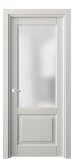 Дверь межкомнатная 0740 ДСР САТ. Цвет Дуб серая эмаль. Материал Массив дуба эмаль. Коллекция Lignum. Картинка.