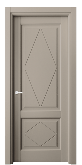 Дверь межкомнатная 6343 МБСК. Цвет Матовый бисквитный. Материал Гладкая эмаль. Коллекция Тоскана Ромбо. Картинка.