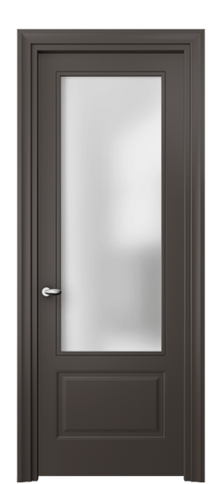 Межкомнатная дверь 8542 МАН САТ. Цвет Матовый антрацит. Материал Гладкая эмаль. Коллекция Esse. Фото. Дверь межкомнатная 8542 МАН САТ. Цвет Матовый антрацит. Материал Гладкая эмаль. Коллекция Esse. Картинка.