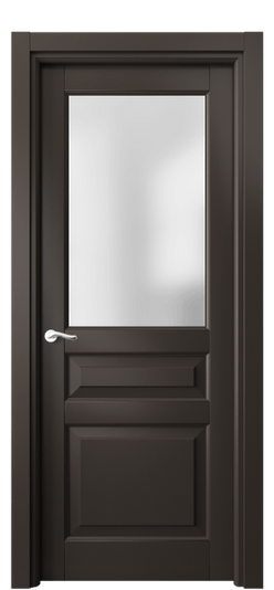 Дверь межкомнатная 0710 БАН САТ. Цвет Бук антрацит. Материал Массив бука эмаль. Коллекция Lignum. Картинка.