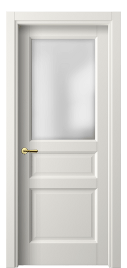 Дверь межкомнатная 1432 ПЭБЛ САТ. Цвет ПЭТ белоснежный. Материал ПЭТ. Коллекция Galant. Картинка.