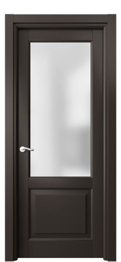 Дверь межкомнатная 0740 БАН САТ. Цвет Бук антрацит. Материал Массив бука эмаль. Коллекция Lignum. Картинка.