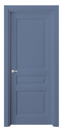 Дверь межкомнатная 6325 Голубино-синий RAL 5014. Цвет RAL Голубино-синий RAL 5014. Материал Массив бука эмаль. Коллекция Toscana Elegante. Картинка.