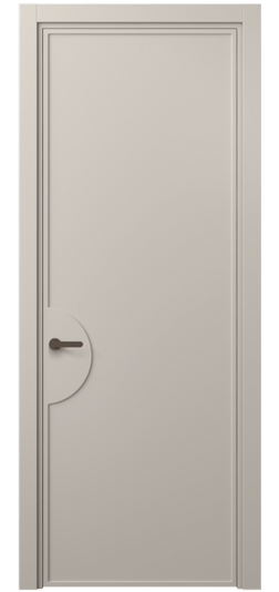 Дверь межкомнатная 8604 МСБЖ . Цвет Матовый светло-бежевый. Материал Гладкая эмаль. Коллекция Frame. Картинка.