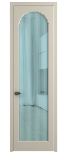 Дверь межкомнатная 6804 МБСР MORU Голубой. Цвет Матовый бежево-серый. Материал Гладкая эмаль. Коллекция Palazzo. Картинка.