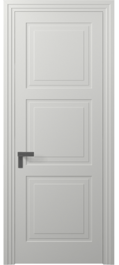 Дверь межкомнатная АКП 8331 МССР. Цвет Матовый светло-серый. Материал Гладкая эмаль. Коллекция Rocca. Картинка.