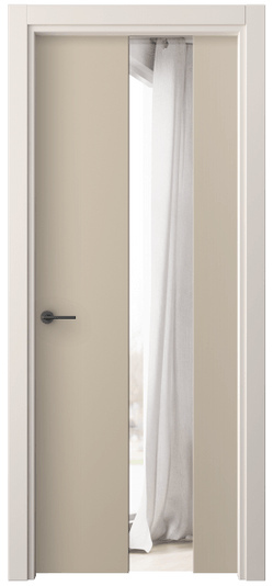 Дверь межкомнатная 4226 ПЭСБ ДВ ЗЕР. Цвет ПЭТ светло-бежевый. Материал ПЭТ. Коллекция Freedom. Картинка.