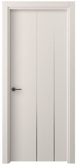 Дверь межкомнатная 4205 ПЭТБ. Цвет ПЭТ тёплый-белый. Материал ПЭТ. Коллекция Freedom. Картинка.