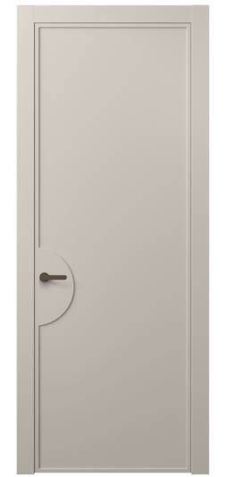 Дверь межкомнатная АКП 8604 МСБЖ. Цвет Матовый светло-бежевый. Материал Гладкая эмаль. Коллекция Frame. Картинка.