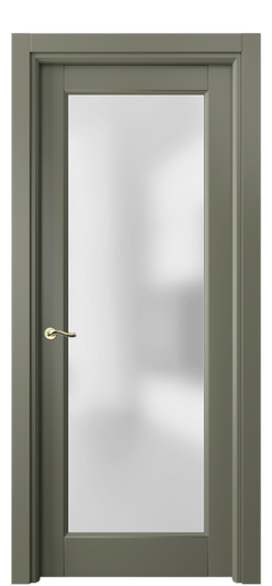 Дверь межкомнатная 0700 БОТ САТ. Цвет Бук оливковый тёмный. Материал Массив бука эмаль. Коллекция Lignum. Картинка.