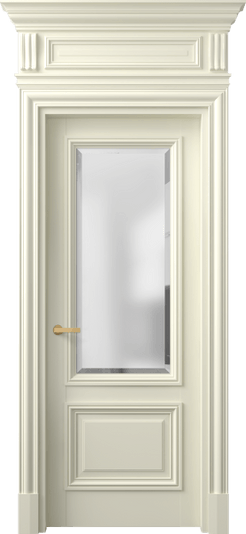 Дверь межкомнатная 7302 БМБ САТ-Ф. Цвет Бук молочно-белый. Материал Массив бука эмаль. Коллекция Antique. Картинка.