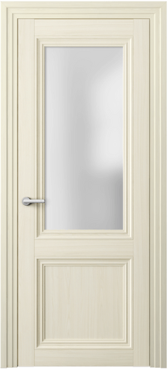 Дверь межкомнатная 2524 МОЯ САТ. Цвет Молочный ясень. Материал Сиплекс ламинатин. Коллекция Центро. Картинка.
