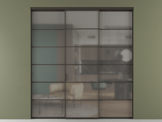 Перегородка Formato внутри проёма трёхстворчатая