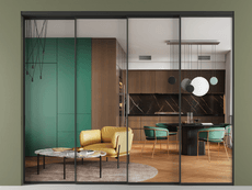 Перегородка Formato внутри проёма телескопик синхро 3